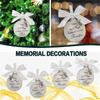 8cm Feather Ball I Have An Angel In Heaven I Call Her/Him Mom Dad Memorial Ornament Christmas Tree Hanging Ornaments Supplies