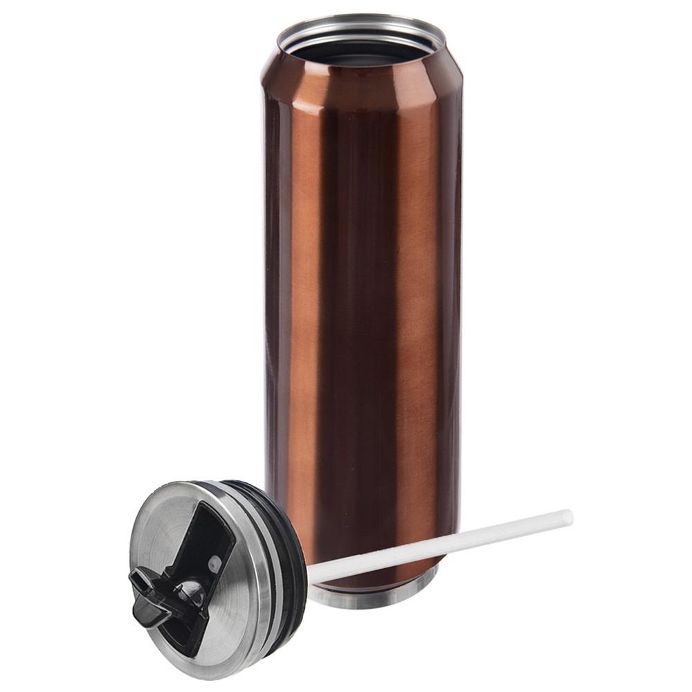 Kubek Termiczny Puszka Termos Bidon na Napoje Ciepłe Zimne Miedziany 0,7L