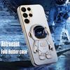 Plating 3D Astronaut Ring Holder Case For POCO F7 Ultra F7 Pro Soft Silicone Shockproof Protection Cover For POCO F7Ultra F7Pro