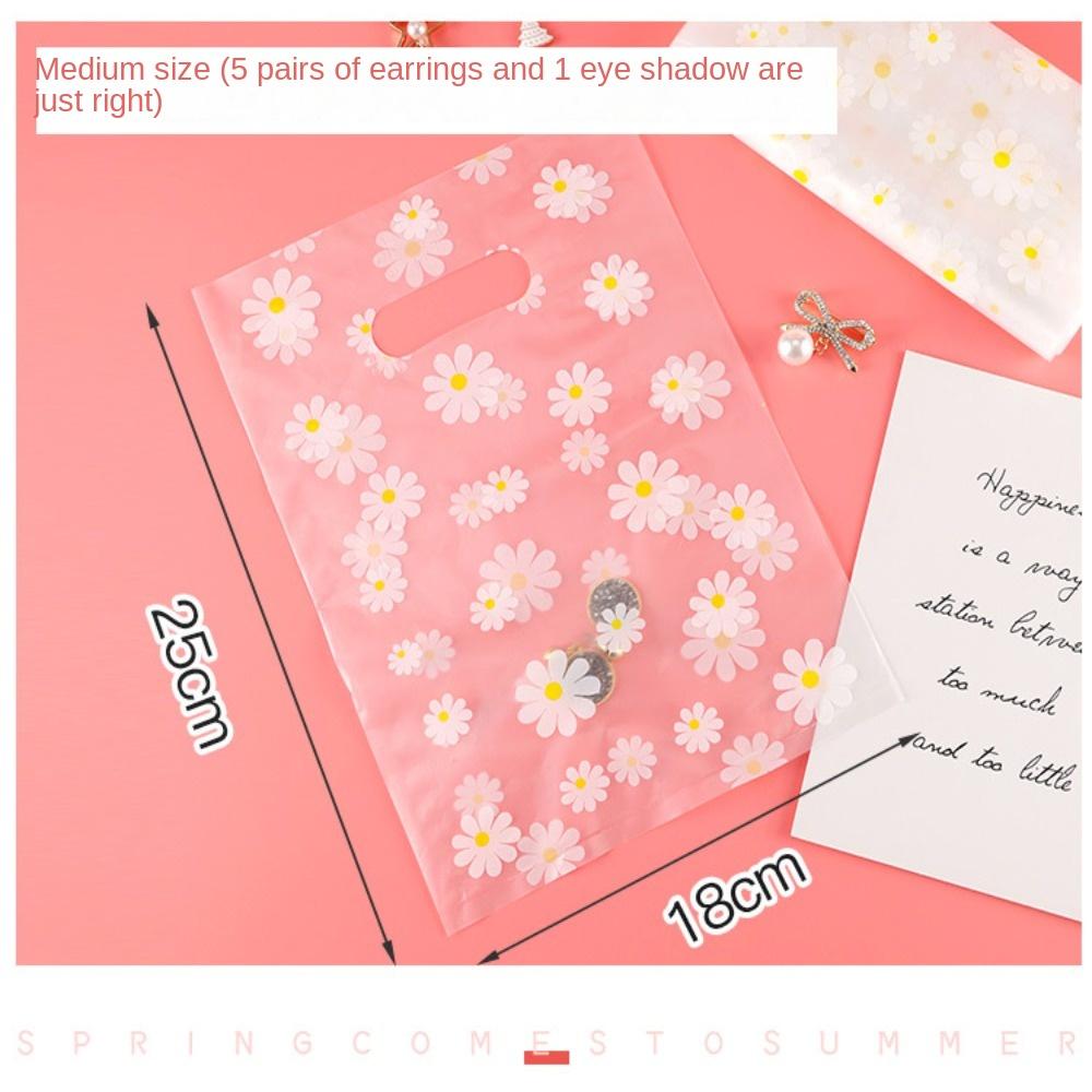 50pcs/lot Mini Gift Bags Small DIY Baking OPP Bags  Jewelry Earring Jewelry Packaging Bags