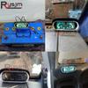 2 In 1 LCD Car Water Temp Gauge Temperature Sensor 10mm Voltage Gauges Voltmeter Digital Horizontal Gauge Fit 12v 24v Moto