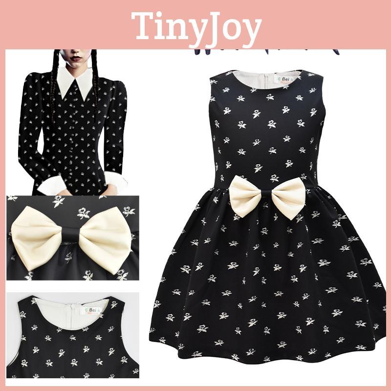 High Quality The Addams Family Wednesday Cosplay Costume For Kids