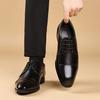 New Men's Formal Black Leather Shoes  Fashion Casual Formal Shoes Classic Formal Leather Casual Shoes Zapatos De Vestir Hombre