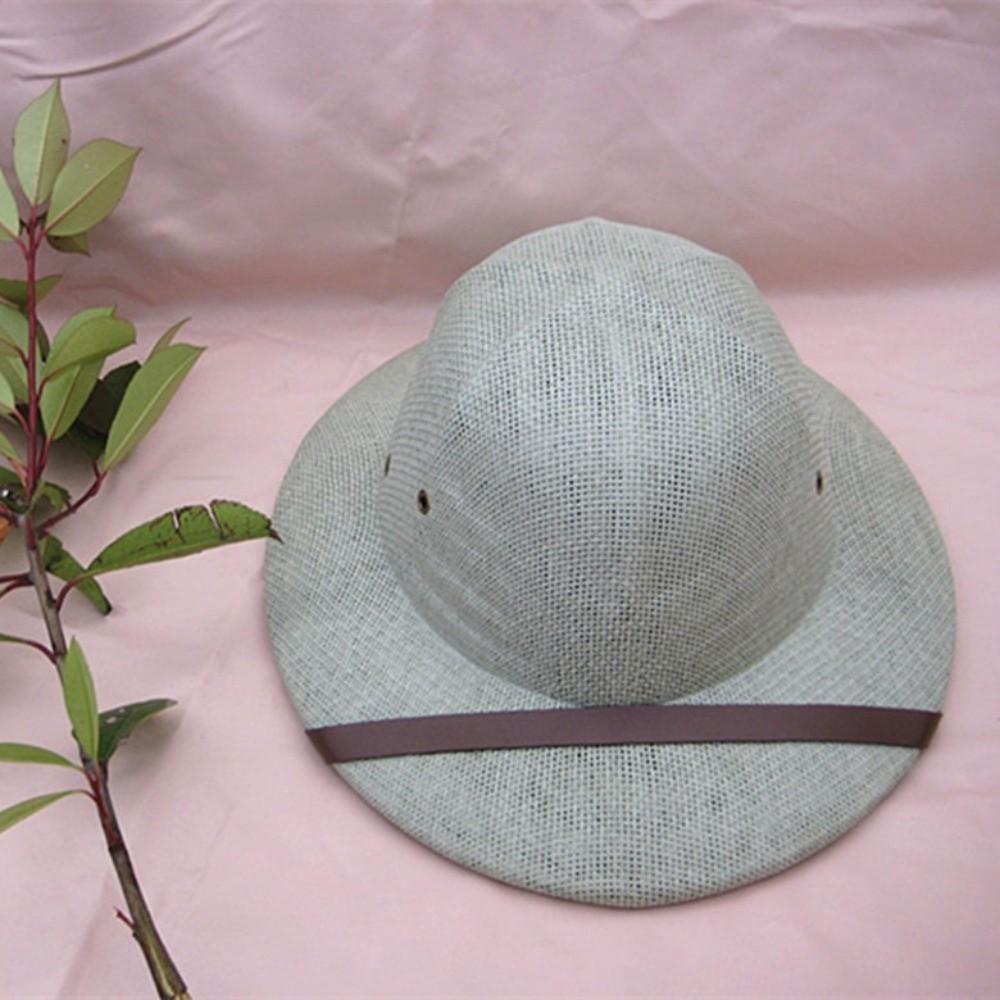 Big Size Fedora Sun Hat Straw Material Jazz Bucket Hat Beach Hard Straw Hat Outdoor Use