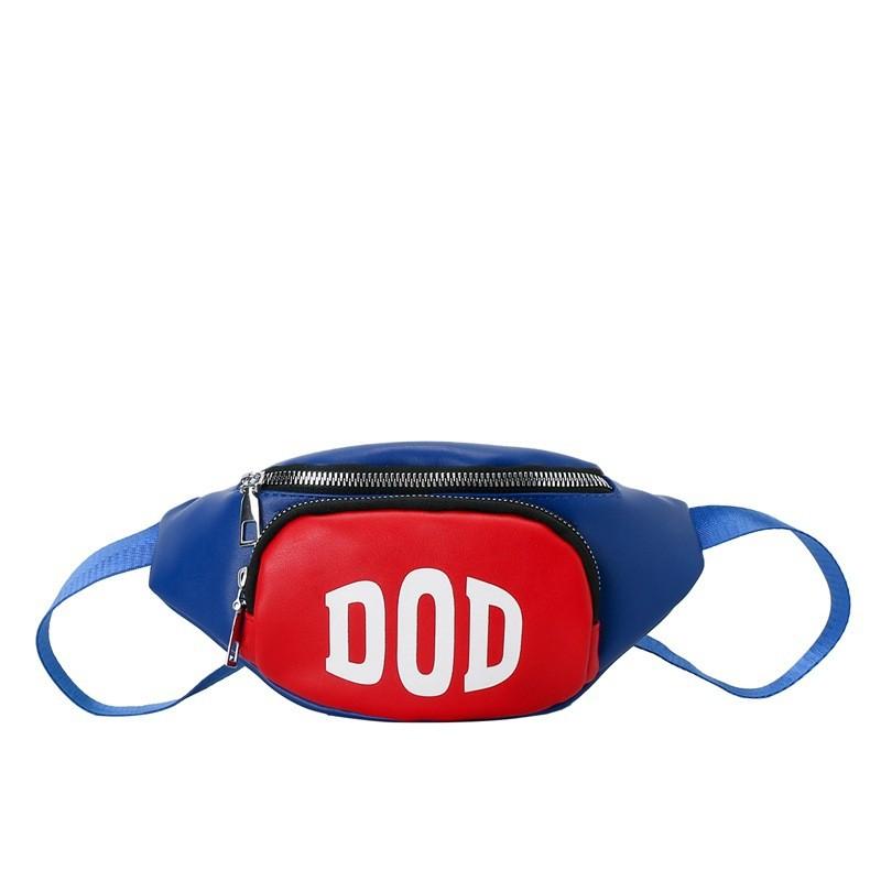 Waist Letter Printed Bag One Shoulder Crossbody Adjustable Strap Shoulder