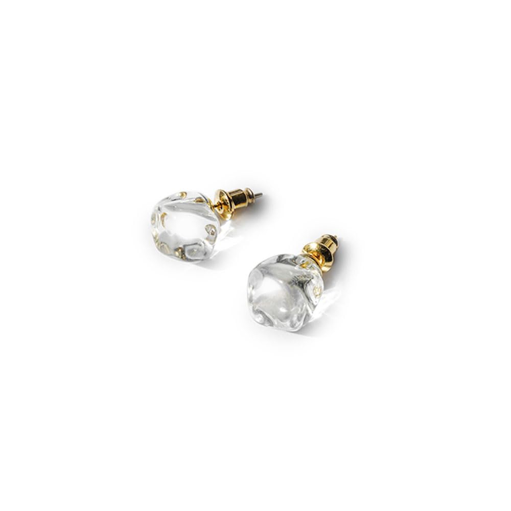 HARIO Lampwork Factory Gold Float Earrings HAA-FT-P Women's