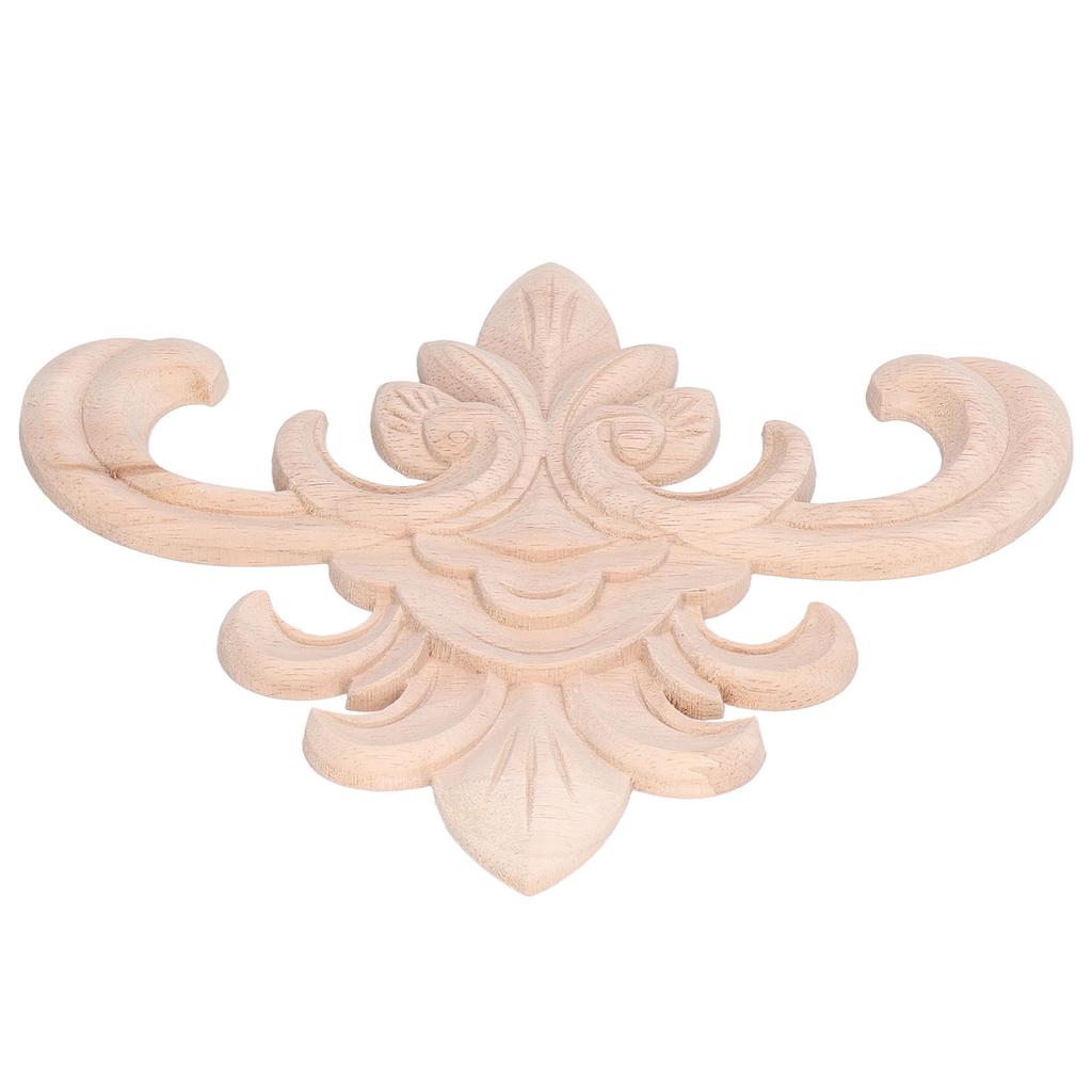 Wood Applique sy Installation Natural Eco Friendly Exquisite Pattern Wood Carving Applique