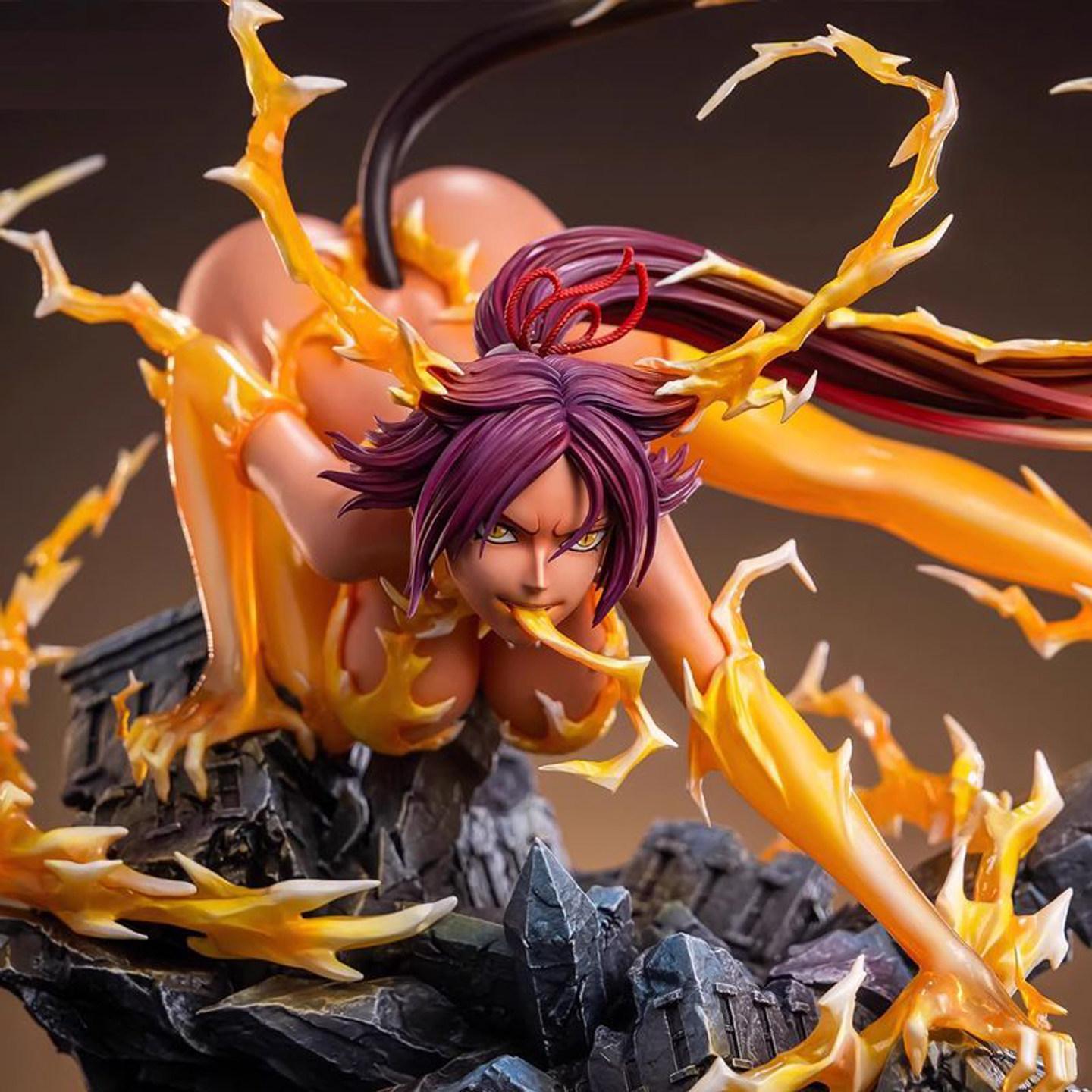 Shihouin Yoruichi Figure Bleach Anime 25cm