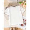 Girls K-POP Idol Group Print Short Sleeve T-Shirt Cute Cartoon Graphic Tee Kids Summer Casual Top