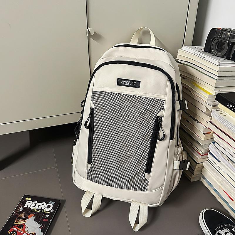 New backpack men's large-capacity leisure junior high school students students class schoolbag versatile lightweight mountaineering backpack
