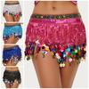 Colorful Belly Dance Hip Scarf Creative Hip Scarf Skirt Sequin Waist Chain Skirts  Women