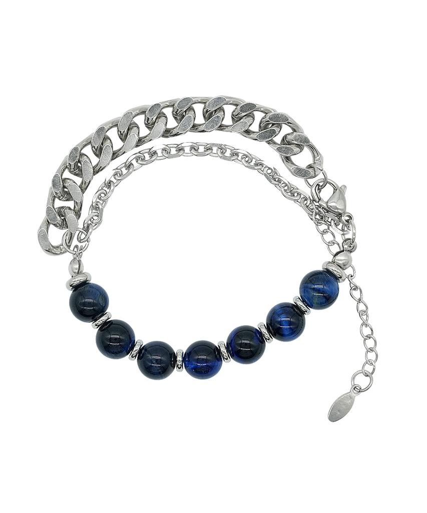 Iamj Cobalt Mood Gemstone Link Bracelet