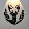 1pc Metal Deer Head Wall Art, Christmas Minimalist Plaque for Office Living Room Bedroom Patio Kitchen Garden Cafe Shop Lobby