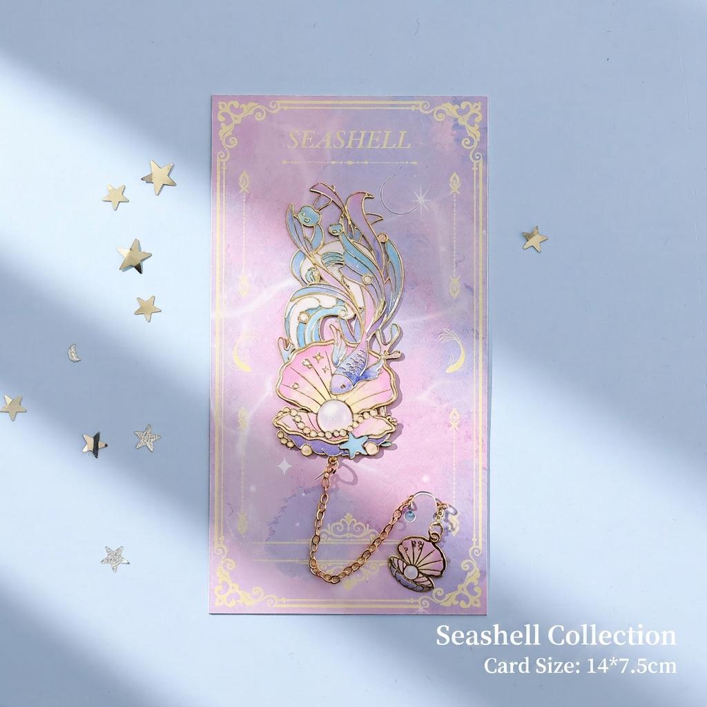 Creative Jellyfish Whale Sail Ocean Bookmark High-grade Metal Hollow Bookmark Girls  Teacher Student Gifts For Daily