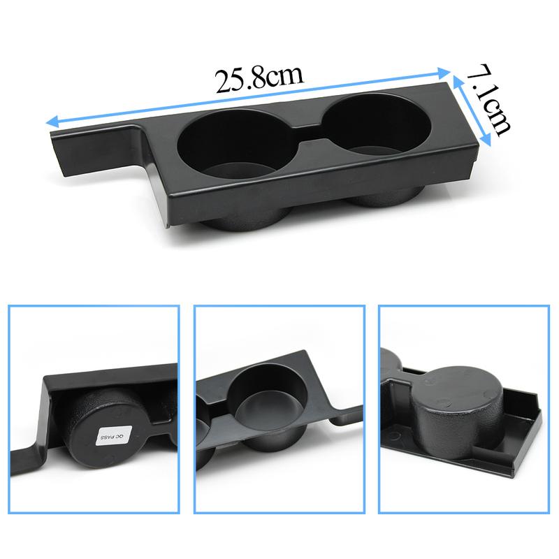 Car Front Central Console Water Drink Cup Holder Roller Blind Cover For BMW 5 Series E39 1996-2003 51168159694 51168159698