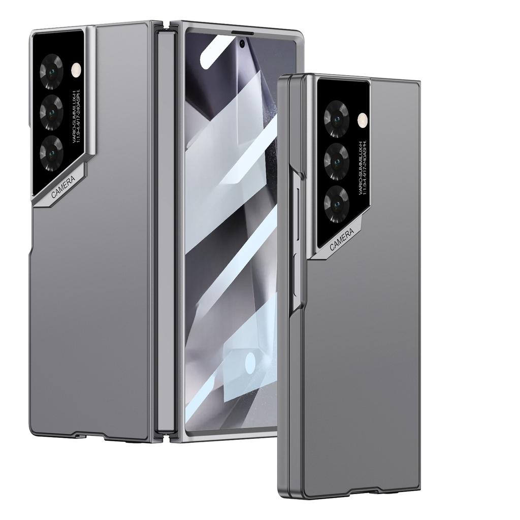 Camera Hole Protection AG Silky Ultra Thin Phone Case with Tempered Glass Film for Samsung Galaxy Z Fold 7 Fold7 Cover