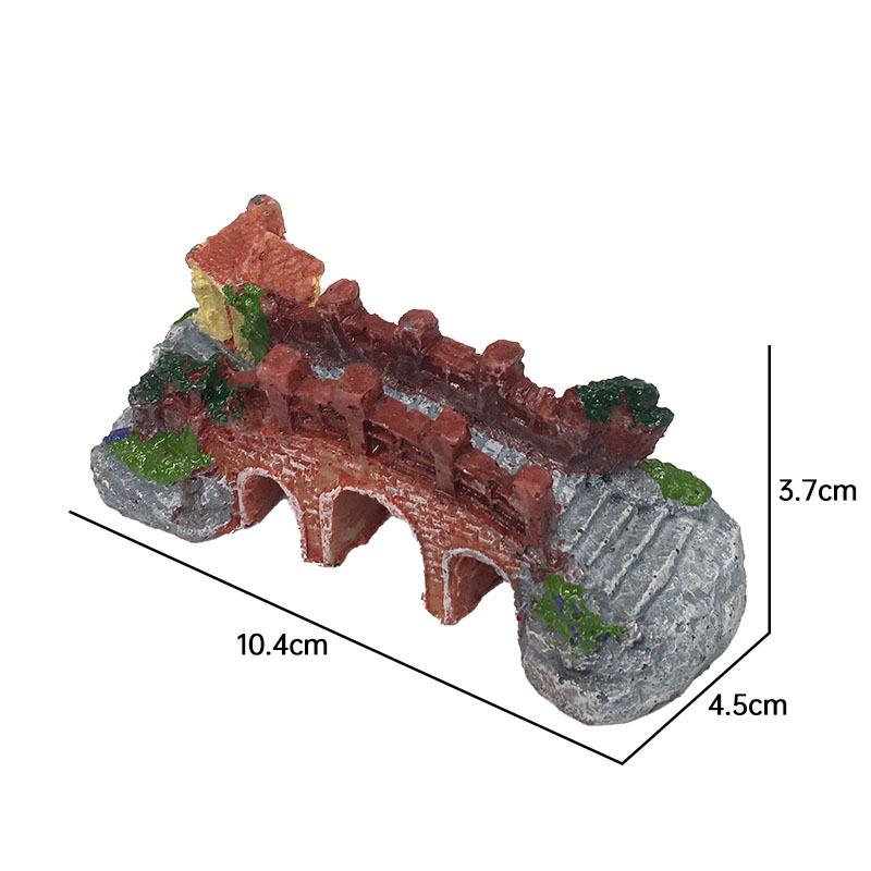 

Aquarium Arched Bridge Basking Platform Resin Decoration for Turtle and Fish Tanks