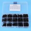 440pcs Alloy Steel M3 M4 M5 Hex Socket Flat Head Screw Nut with Plastic Case