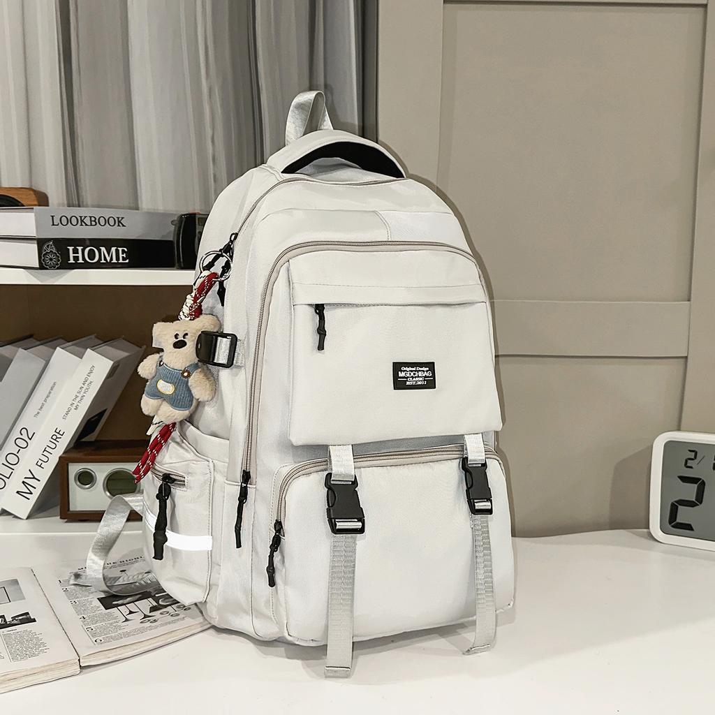 Schoolbag New Student School Bag Male Large Capacity Junior High School High School College Student Campus Couple Computer Backpack