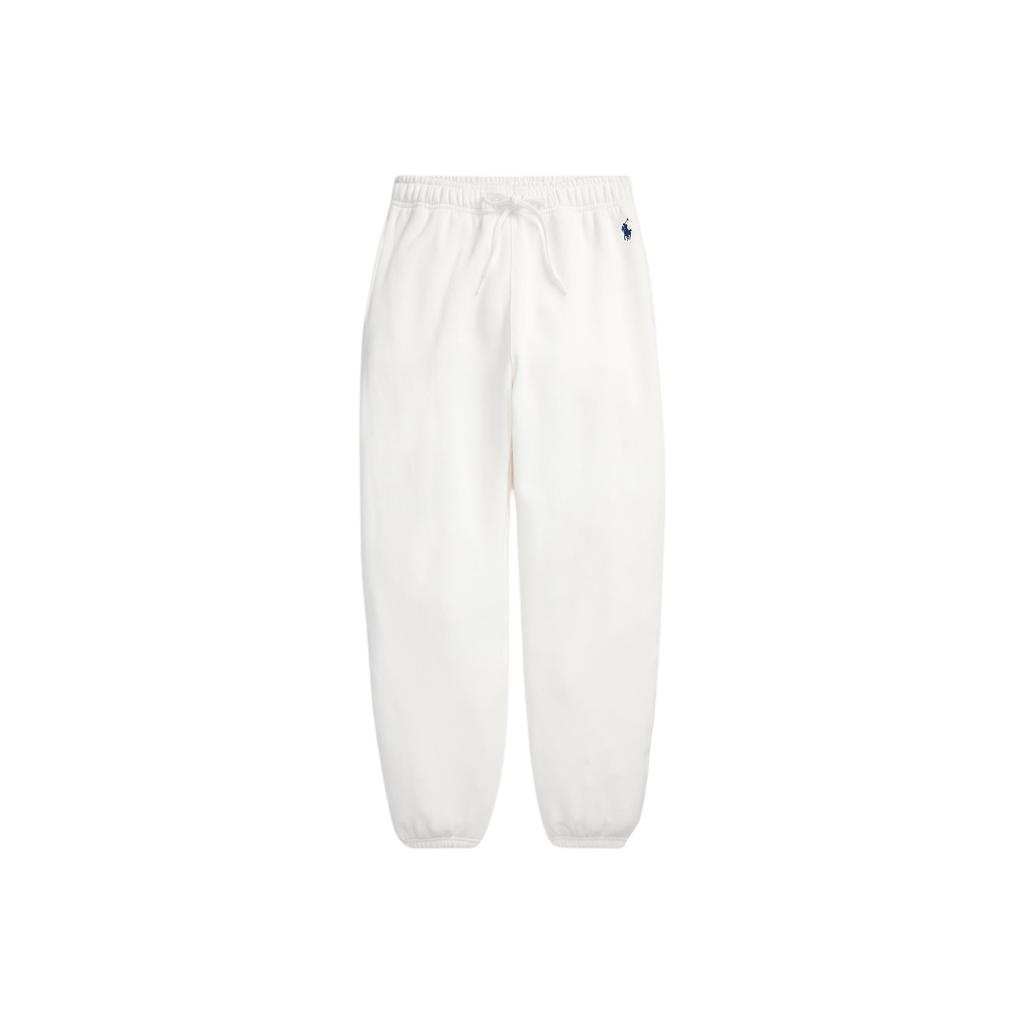 Polo Ralph Lauren Embroidered Pony Mid-Rise Drawstring Long Fleece Knit Sweatpants Women bottoms 211971700-001