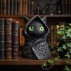 Katzen-Dekofiguren 3D-gedruckte Katzenskulptur Dekoration Kapuzenmantel Mystische Katzenskulptur Gothic Katzenornamente Halloween-Dekoration