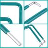 2-teiliges Fensterverstellungswerkzeug-Set mit Torx TX15, Sechskant 4 mm & Kugelkopf 4 mm Fensterverstellungsschlüssel für Fahrradtürmontage