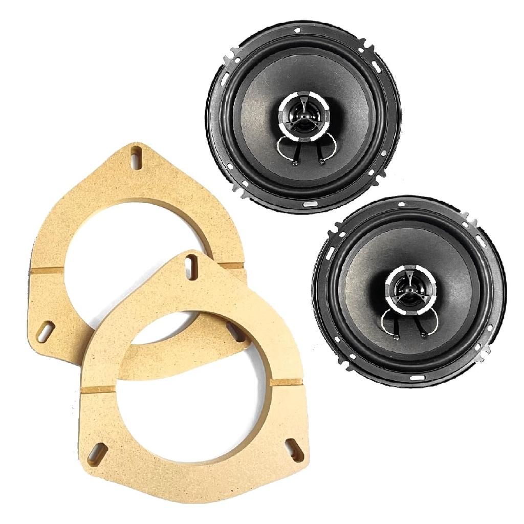 CGP 6-inch 16cm 2-Way Coaxial Speaker with MDF Baffle Set for Toyota Vehicles (CGP-ZD601-16TH)