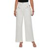 2025 Women's High Waist Wide Leg Stretch Trousers with Pockets - Formal Casual Pants
