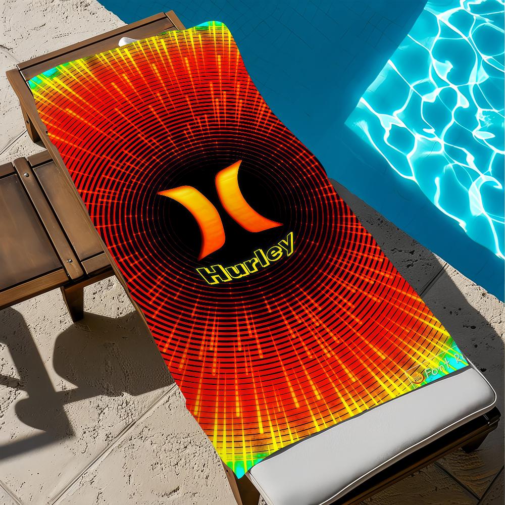 Mode cool Kunst Vintage h-hurley Handtuch weich Strandtücher Reise schwimmen Pool Badehandtuch Fitnessstudio Spa Heimdekor Geschenk Urlaub