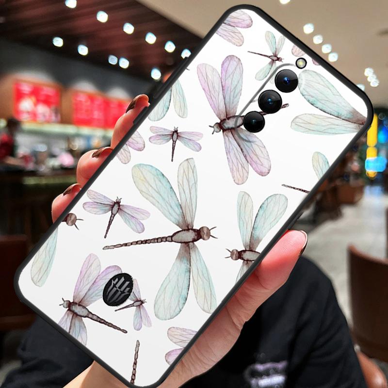 Luxury Dragonfly Case For ZTE Nubia Red Magic 10 Air 7 6S 7S Pro Red Magic 11 10 9 8 8S 9S 10S Pro Plus Cover