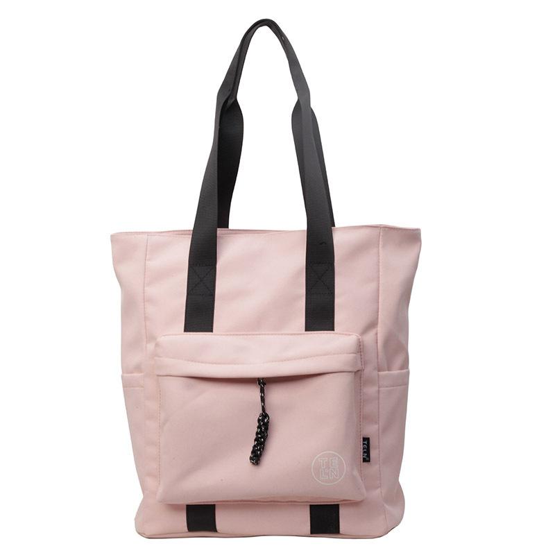 

Solid Color Handbag Women s Shoulder Bag Student Water-Repellent Tote Bag Large Capacity Commuter Bag рожевий