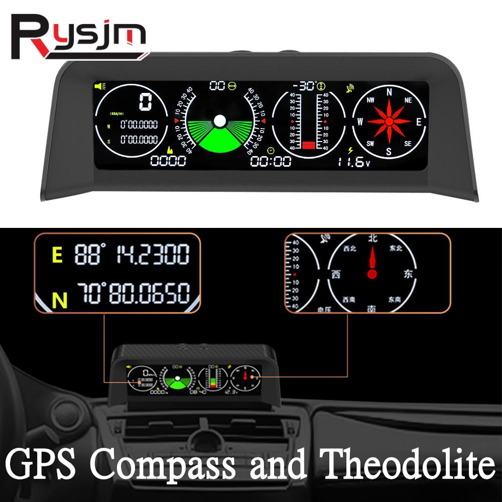 

X90 Цифровой GPS-спидометр HUD Проекционный дисплей Измеритель высоты Компас MPH км/ч Уклонометр Автомобильный