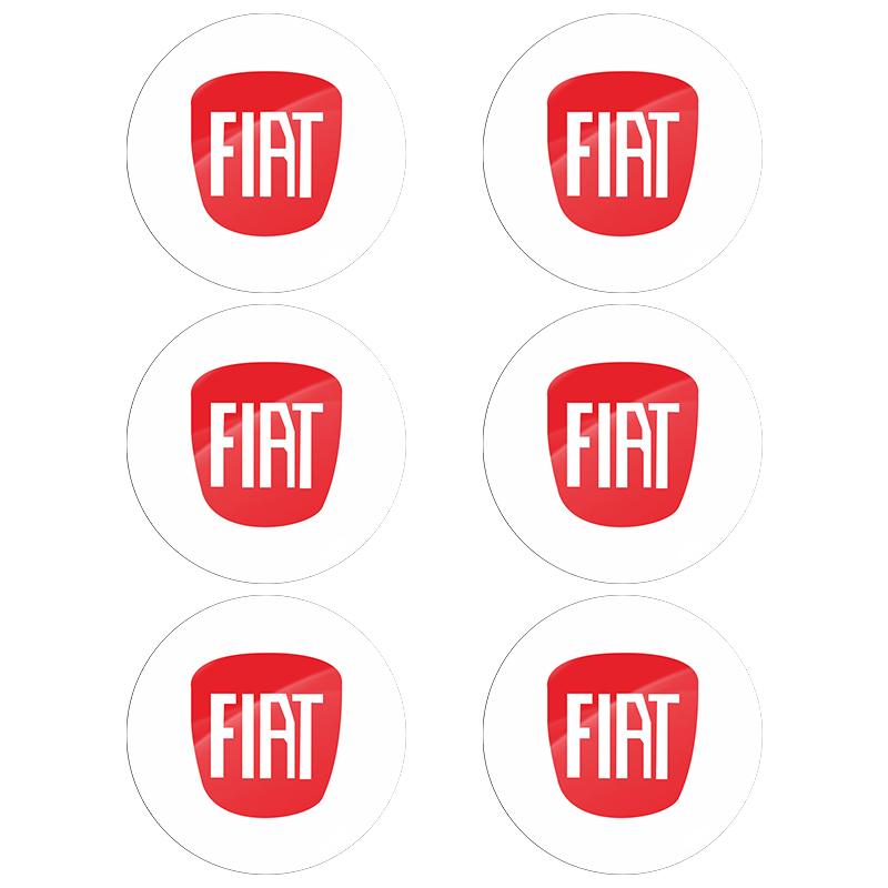2/4/6 Stück Auto Türschloss Schlüsselloch Aufkleber Auto Schlüssel Aufkleber Emblem für FIAT Abbas Abarth 500 Panda Bravo Punto Tipo Linea Ducato Freemont