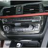 Set For BMW 3 Series F30 2012-2018 Carbon Fiber Front AC Air Vent Cover Cap Trim