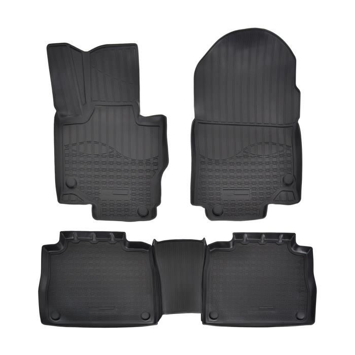 Tapis De Sol En Caoutchouc TPE - NORM Liners - Mercedes GLS X167 - Antidérapant - Résistant - Facile à nettoyer