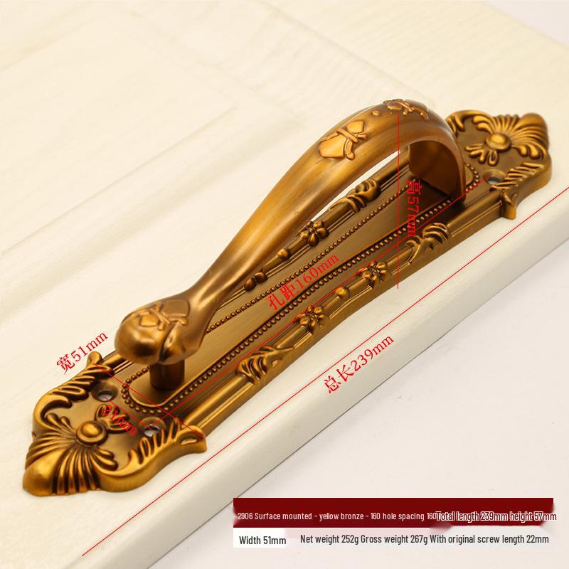 Antique Copper Surface-Mounted Handle for Doors and Windows