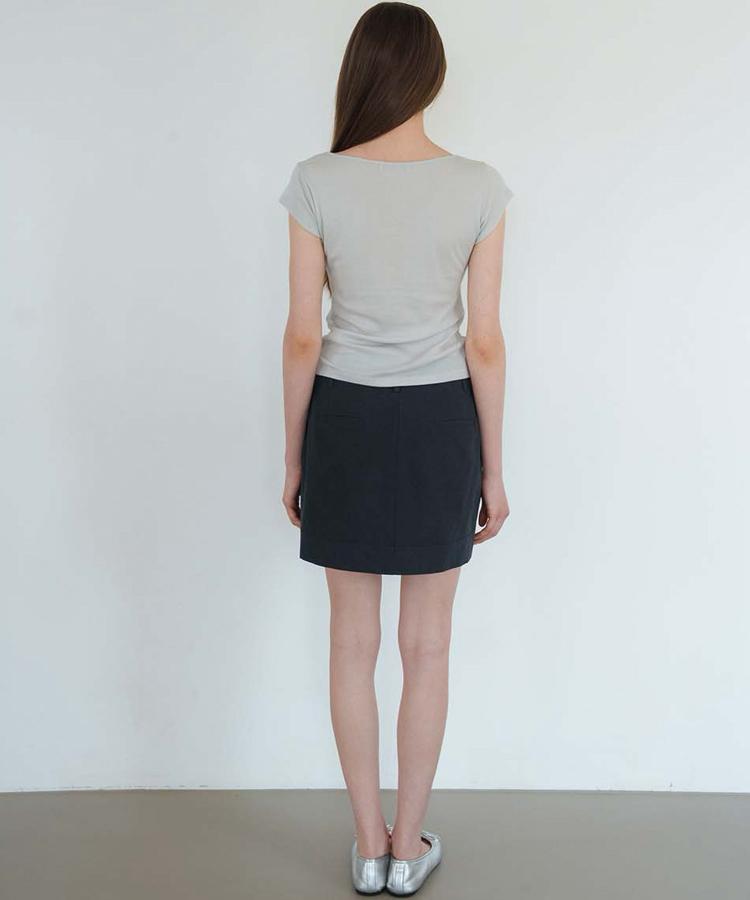 Seuleoum Amber Low Skirt_Navy