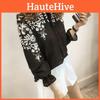 Hochwertige Damen Langarm Bluse mit Stickerei und zeitlosem koreanischem Blumendesign
