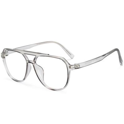 Fashion Blue Light Blocking UV Lightweight 8196 [Cyxus] Glasses, Glasses, Non-Prescription, Protection, Design, Stylish, Unisex, (Clear Gray)