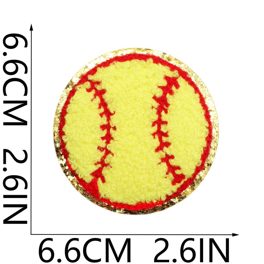 Chenier Football Embroidery Cloth Sticker Children'S Bag Decoration Towel Embroidery Volleyball Patch Sticker Computer Embroidery Stamp Ironing