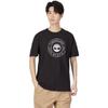 Timberland Letter Pattern Printed Casual Crew Neck Short Sleeve T-Shirt Men Tops Black A623N-001