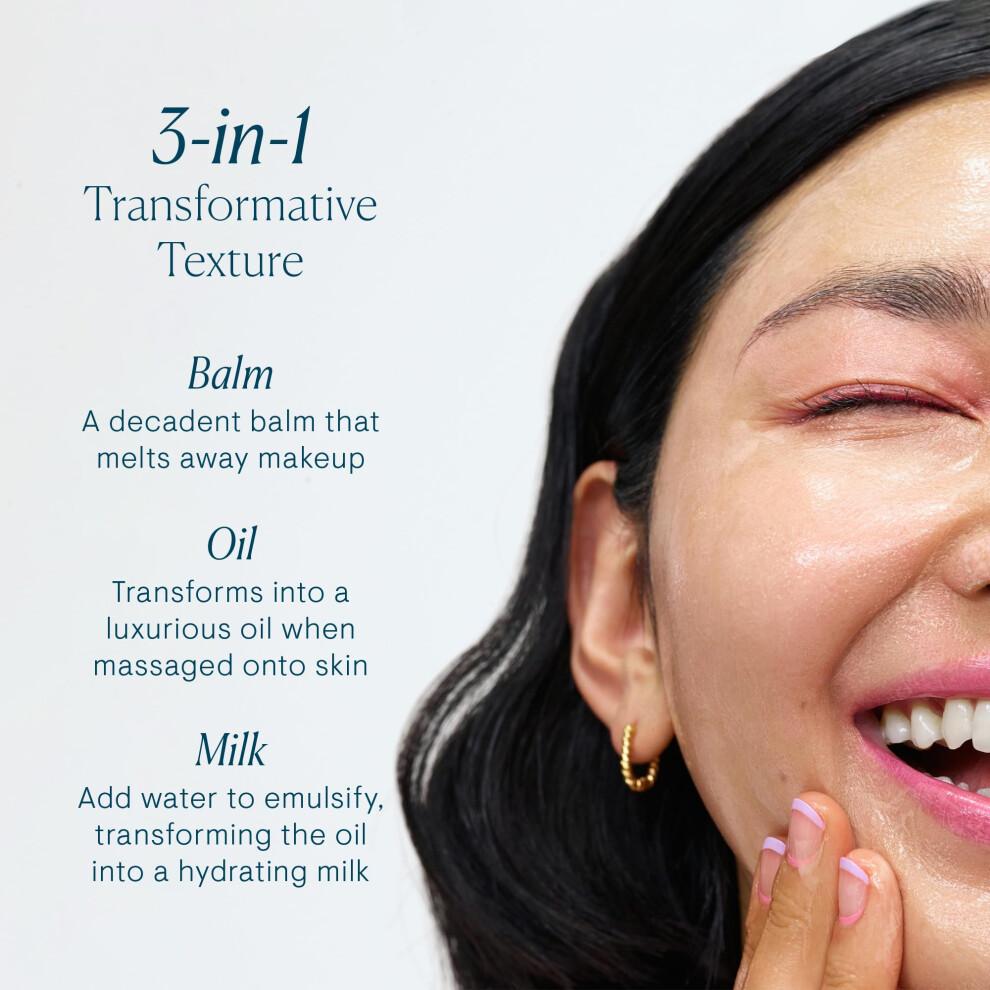 Elemis Pro-Collagen Rose Reinigungsbalsam 100g - Feuchtigkeitsspendender 3-in-1 Tiefenreiniger Make-up-Entferner für empfindliche Haut um die Augen