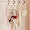 Dopamine Hook Clothes Hanger 1/5Pcs - Rotating Scarf Hat Bag Organizer, Non Perforated Silk Display Stand