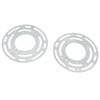 2 Set Light Fixture Mounting Bracket 4in Universal Lighting Steel Circle Crossbar Ceiling Fan Plate Complete Accessories