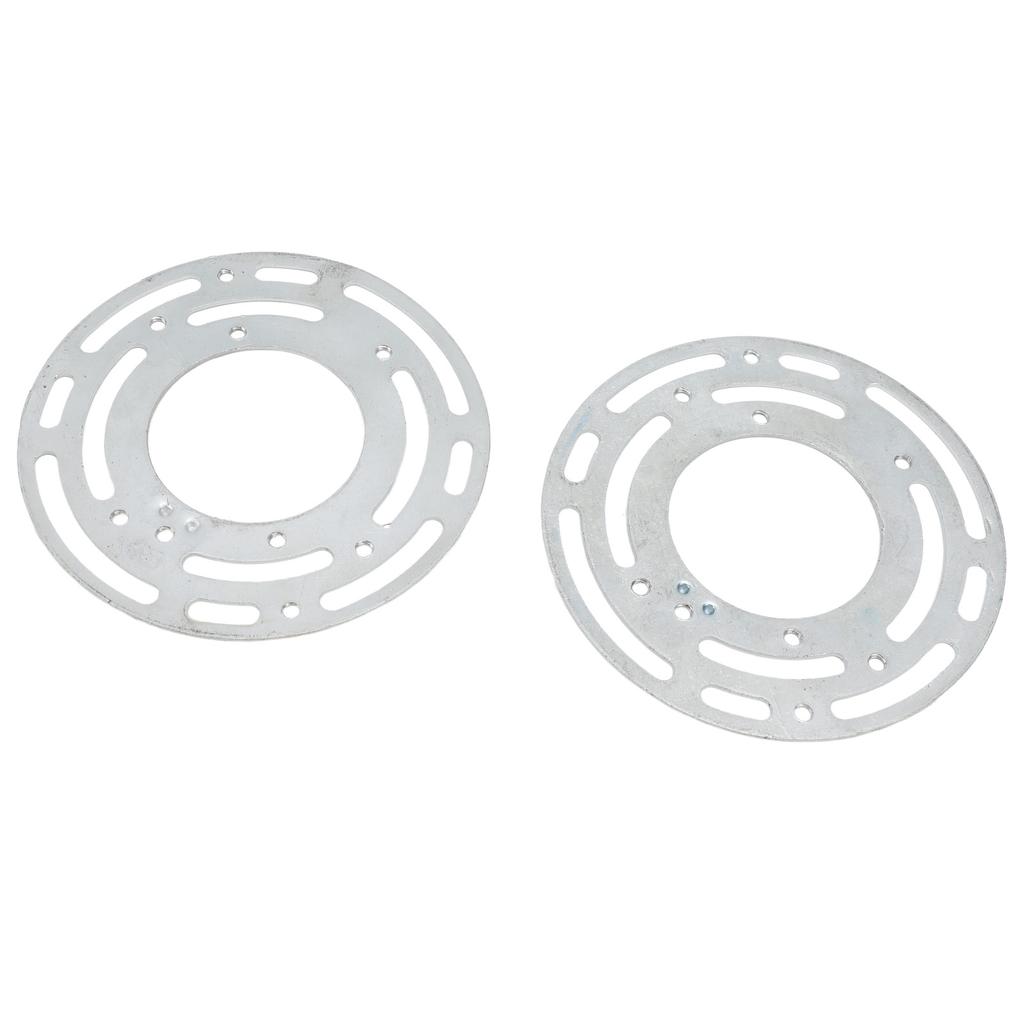 2 Set Light Fixture Mounting Bracket 4in Universal Lighting Steel Circle Crossbar Ceiling Fan Plate Complete Accessories