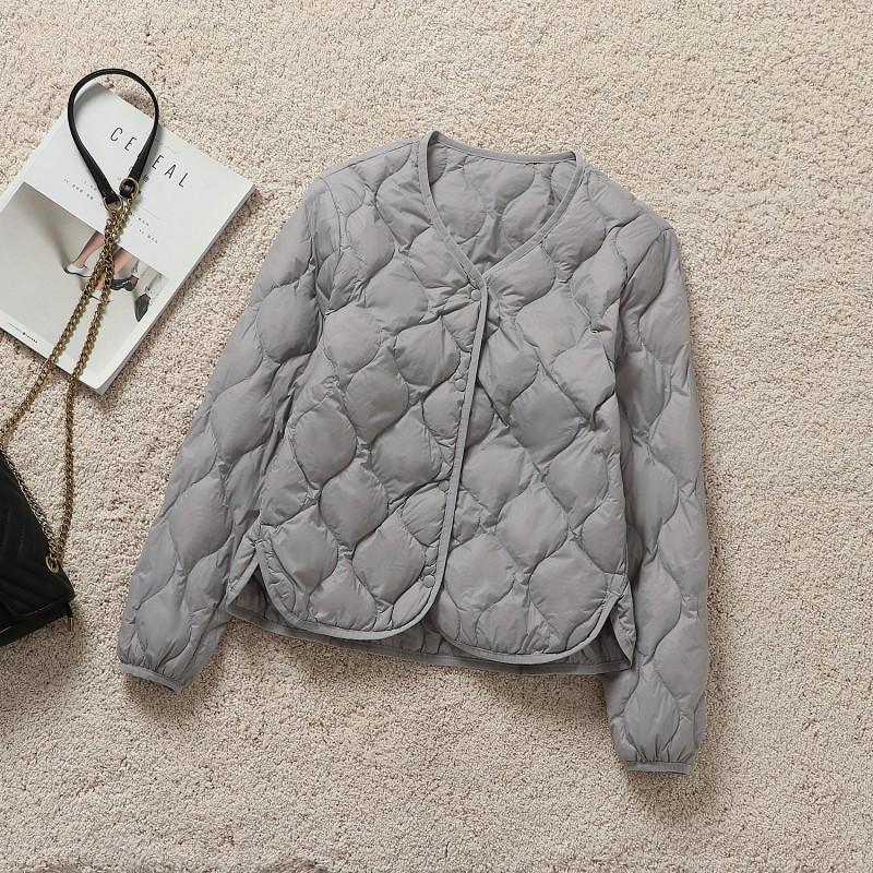 Womens Lightweight Short Down Vest No Collar Slim Fit Outerwear Urban Commute