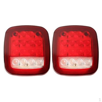 1 Çift 16-LED KIRMIZI Çalışma Fren Beyaz Geri Vites Lambası