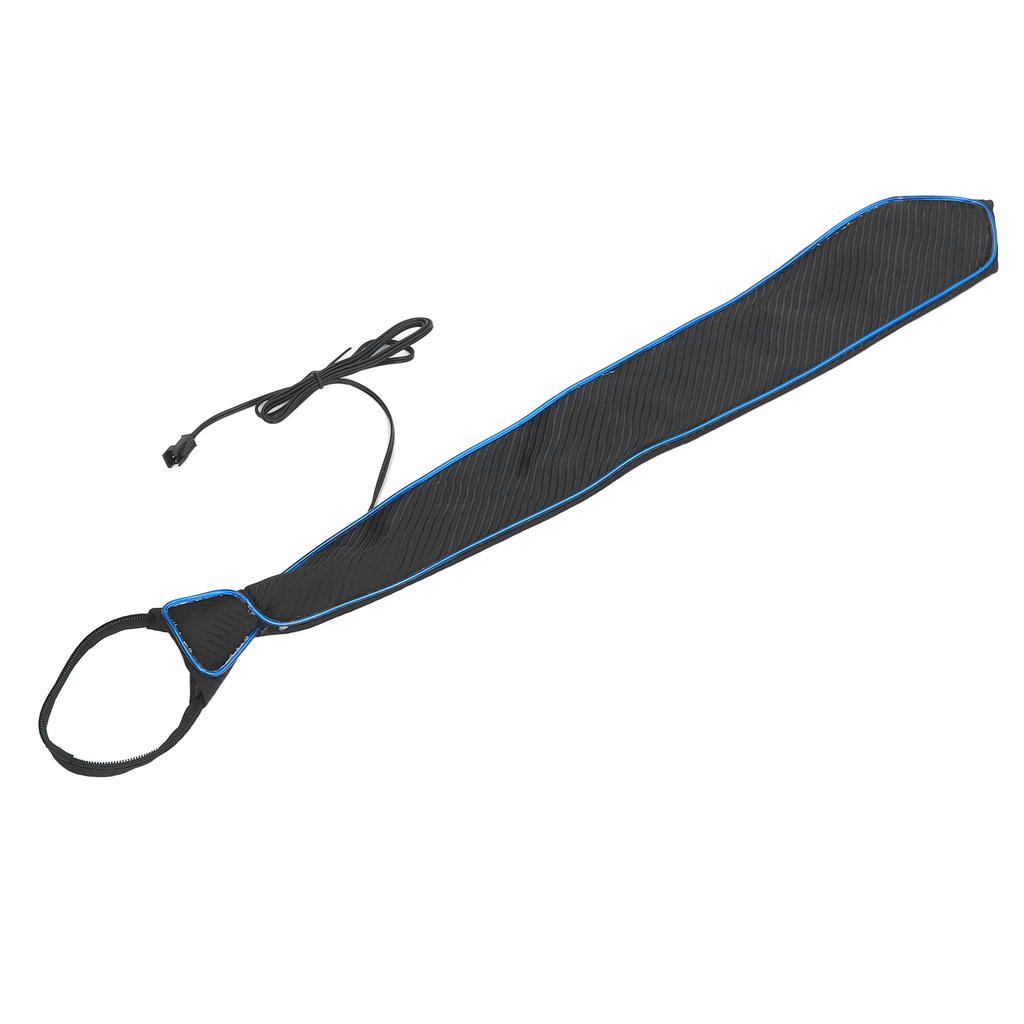LED Necktie Lighting Modes Adjustable Polyester Key Switch Light Up Neck Tie for Carnival Music