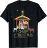 Merry Christmas - Nativity Scene North Star Unisex T-Shirt S-5XL Q8124