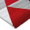 Rug Woolly Touch Pattern Triangles Red 80x150